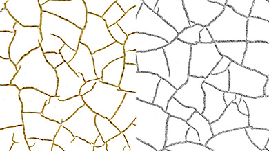 Craquelure Gold/Silver